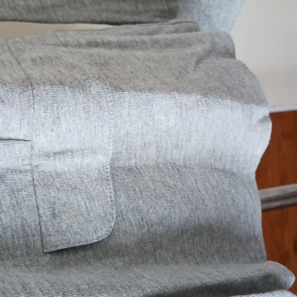 J. Jill linen blend knit blazer jacket with lapels vneck heather gray size MP - Picture 3 of 7